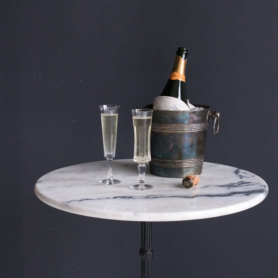 Pair Of Crystal Champagne Flute - elsie green - The French Kitchen