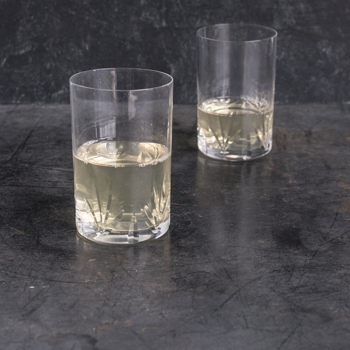 Pair of Cut Crystal Baccarat Tumblers - elsie green - The French Kitchen