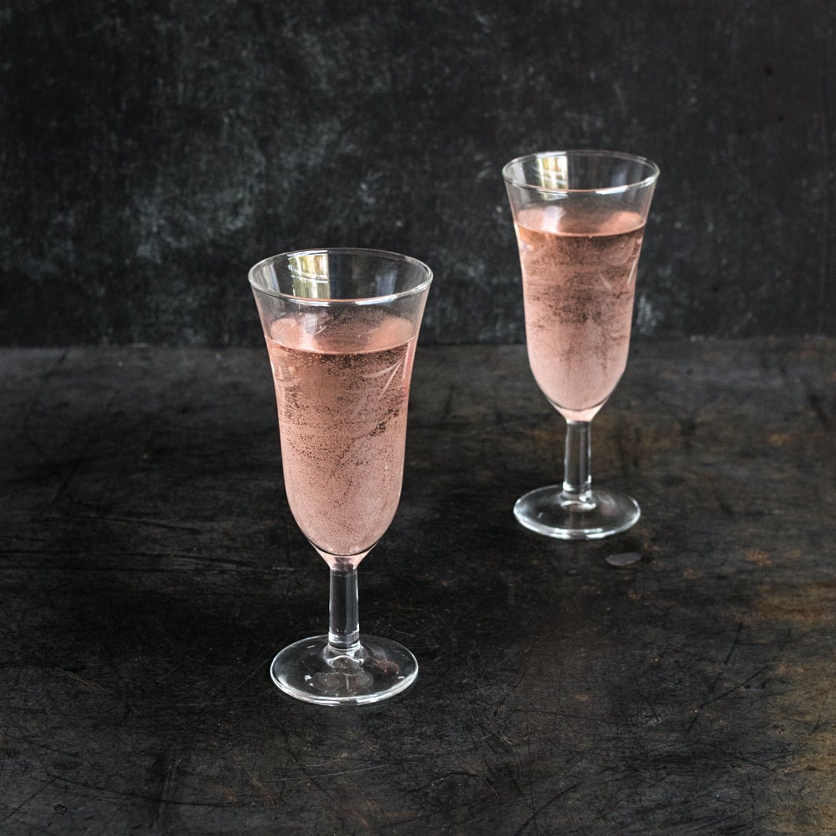 Pair Of Etched Champagne Flutes - elsie green - The French Kitchen