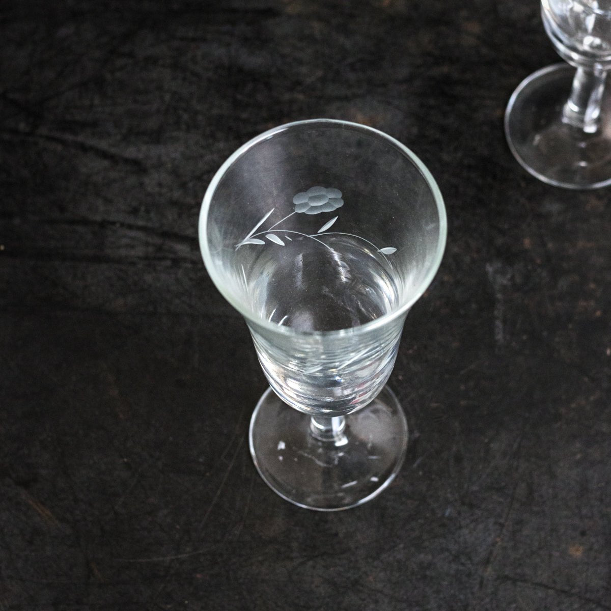 Pair Of Etched Champagne Flutes - elsie green - The French Kitchen