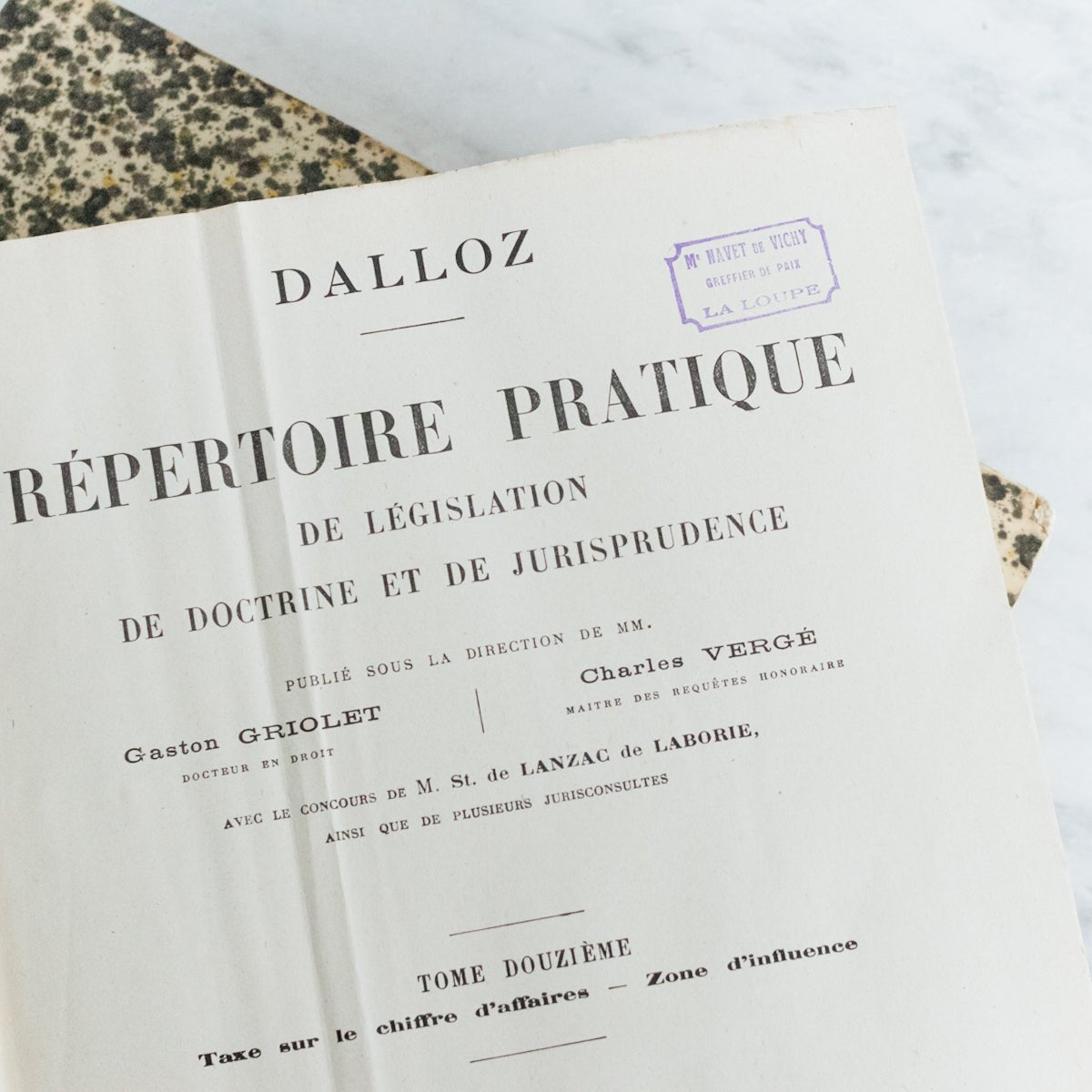 Pair of French Legal Volumes - elsie green - decor