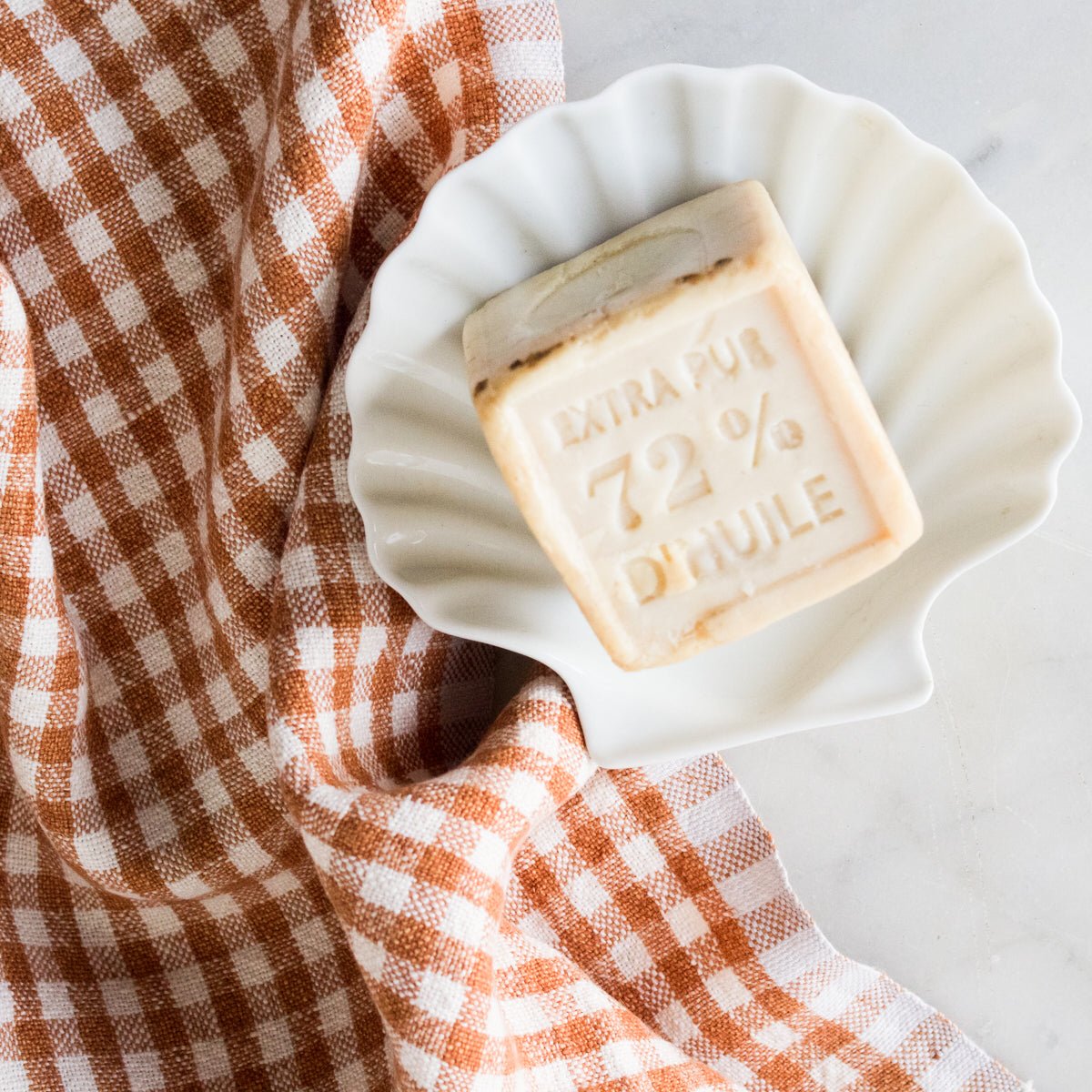 Pair of Gingham Kitchen Towels | Cognac - elsie green - Textiles