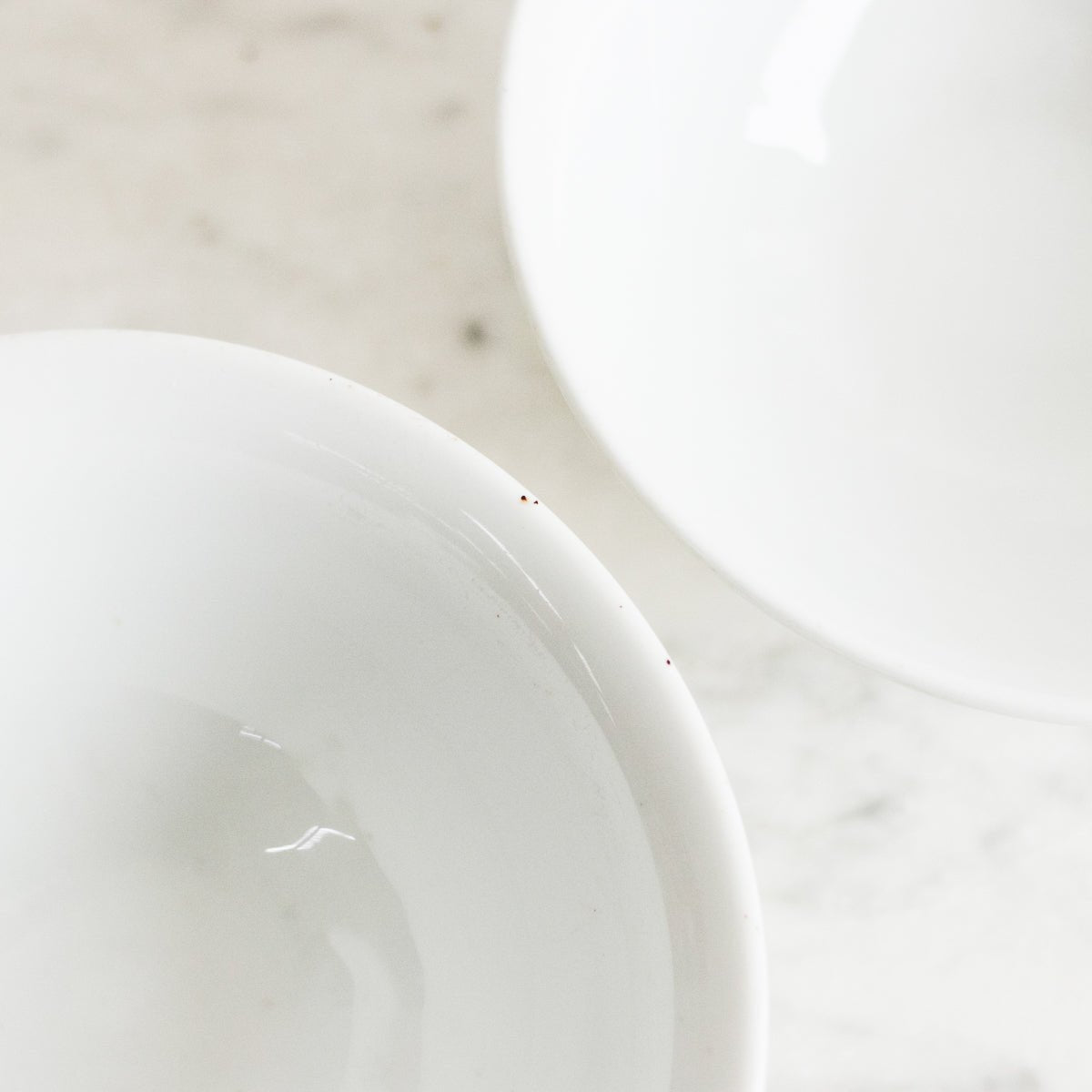 Pair of Grande Cafe Bowls & Engraved Silver Tongs - elsie green - the french kitchen