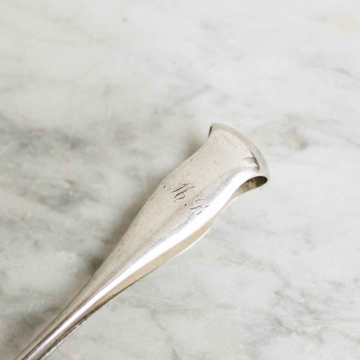 Pair of Grande Cafe Bowls & Engraved Silver Tongs - elsie green - the french kitchen