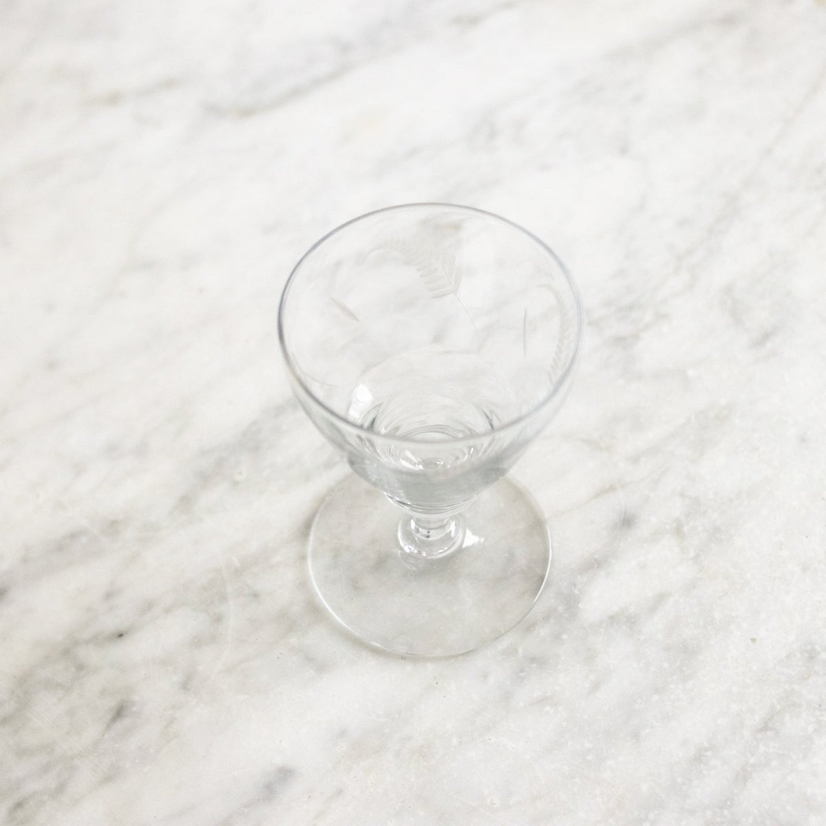 Pair of Hand Cut Fern Cocktail Glasses - elsie green - The French Kitchen