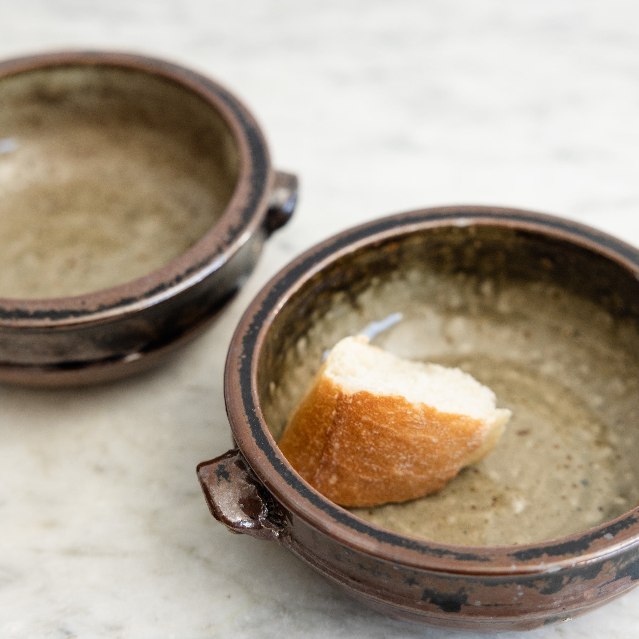 Pair of Hand Made Stoneware Bowls - elsie green - the french kitchen