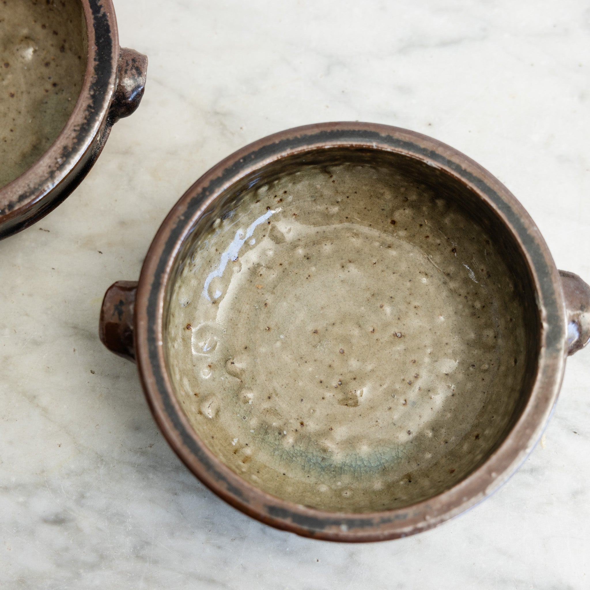 Pair of Hand Made Stoneware Bowls - elsie green - the french kitchen