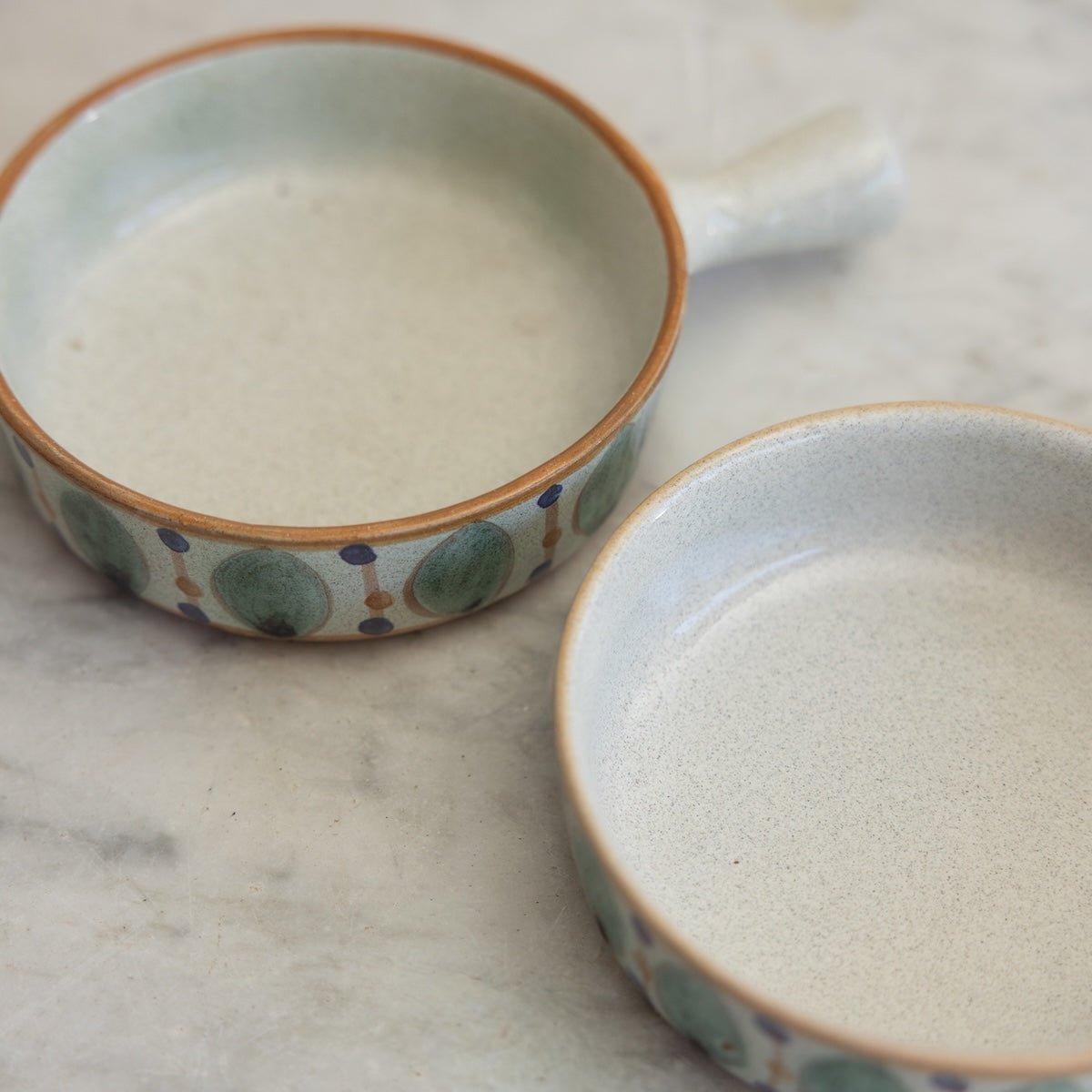 Pair of Hand Painted Bowls | Signed by Artist - elsie green - French Kitchen