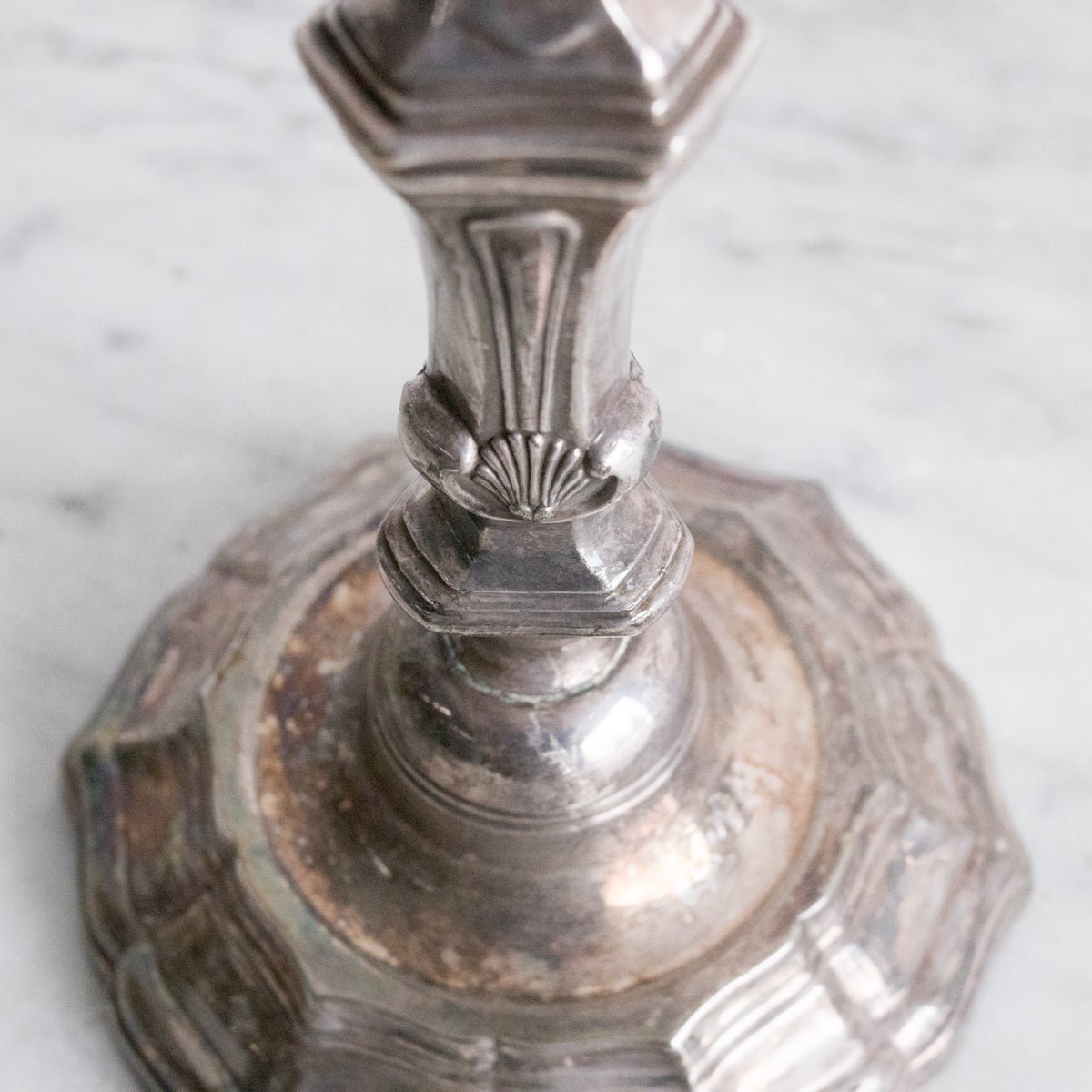 Pair of Hotel Silver Candlesticks - elsie green - decor