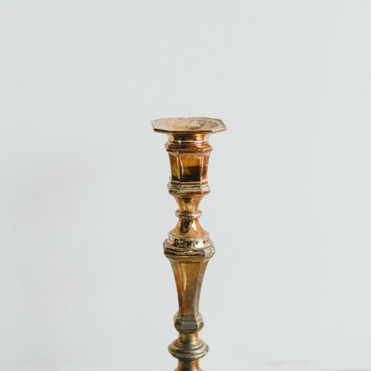 Pair of Hotel Silver Candlesticks - elsie green - decor