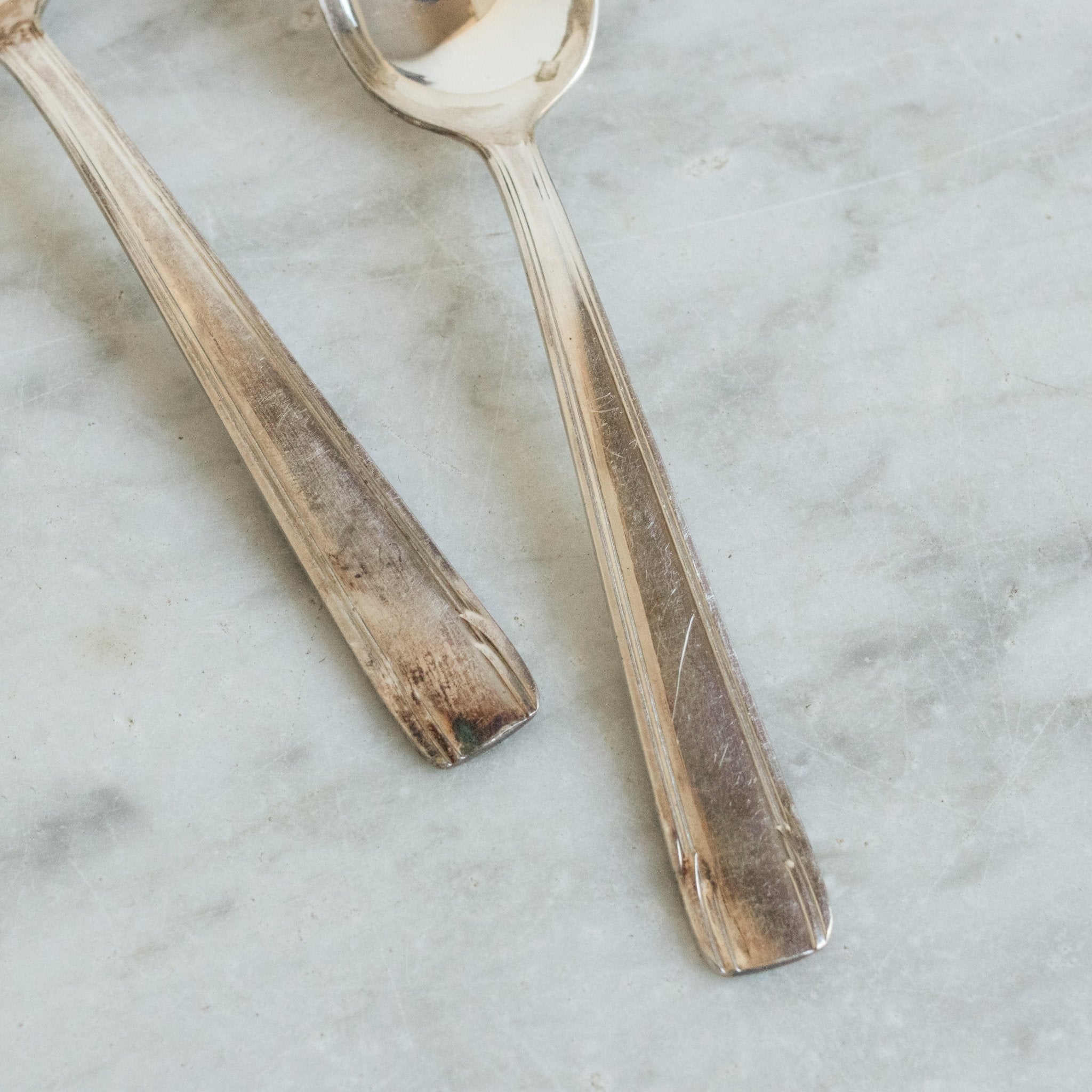 Pair Of Imprinted Yogurt Pots With Spoons - elsie green - The French Kitchen