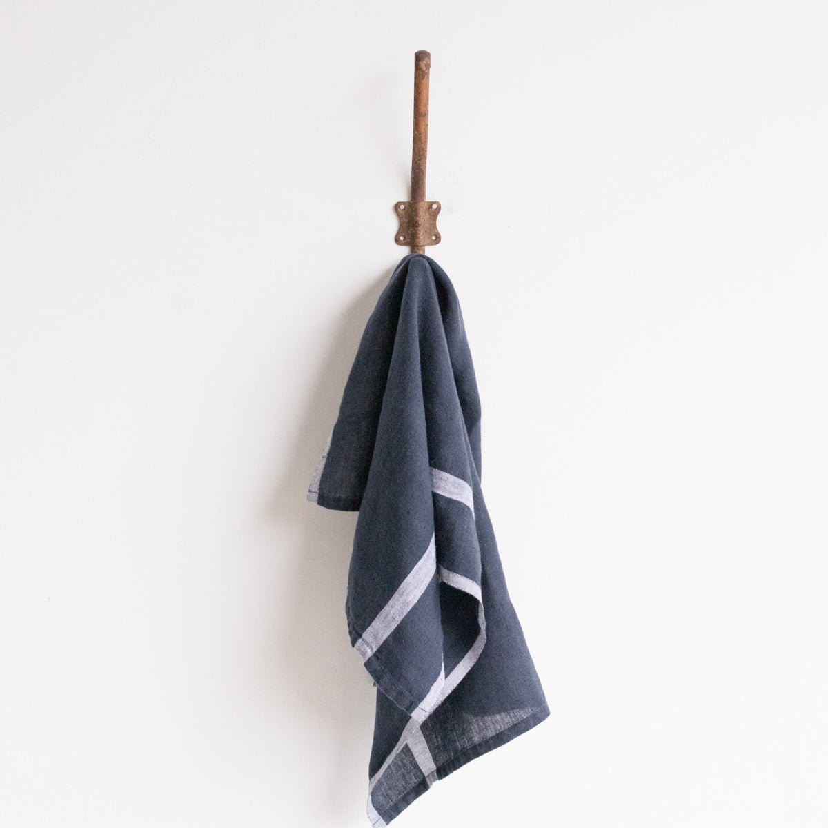 Pair of Laundered Linen Kitchen Towels - elsie green - textiles