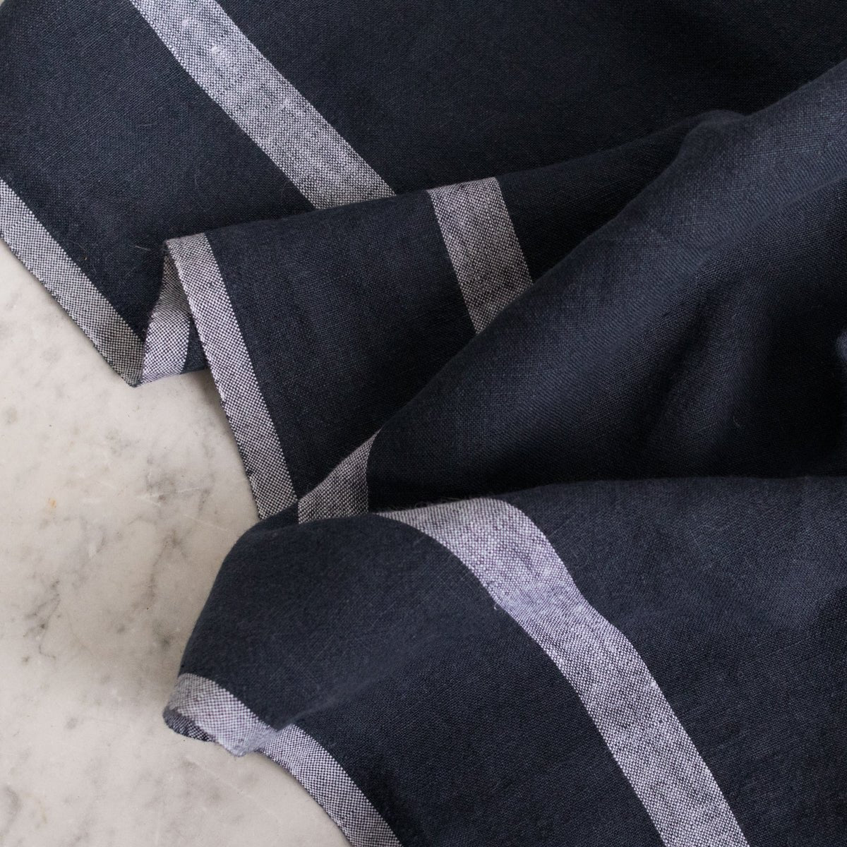 Pair of Laundered Linen Kitchen Towels - elsie green - textiles