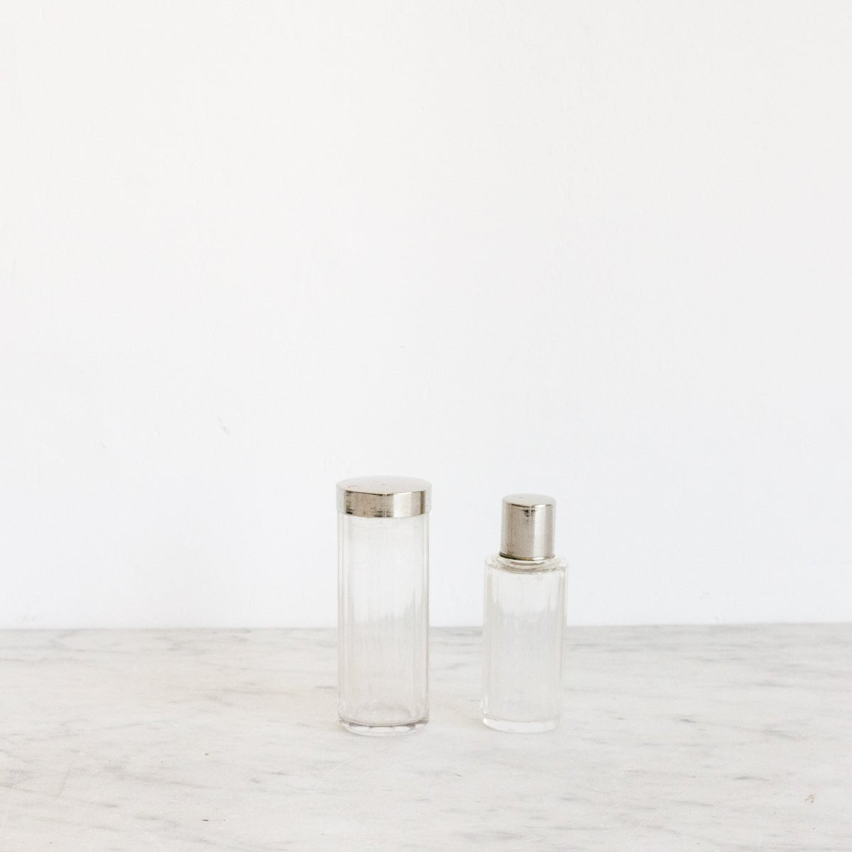 Pair Of Mid - Century Cut Glass Vanity Bottles - elsie green - Decor