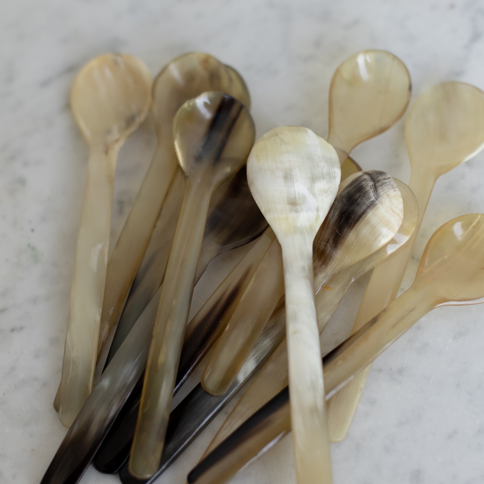Pair of Petite Horn Utensils - elsie green - the french kitchen