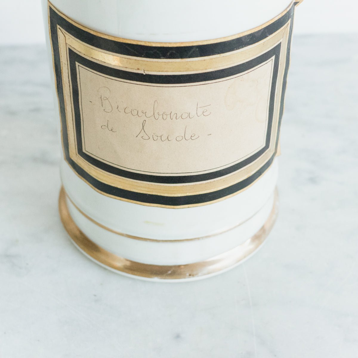 Pair of Porcelain Apothecary Canisters - elsie green - decor