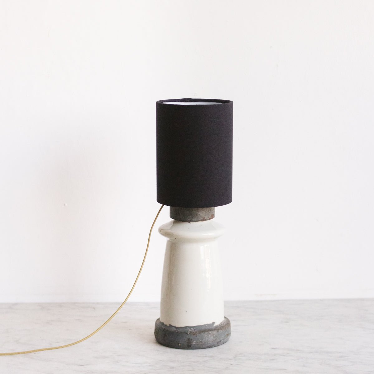 Pair of Porcelain Insulator Lamps - elsie green - decor