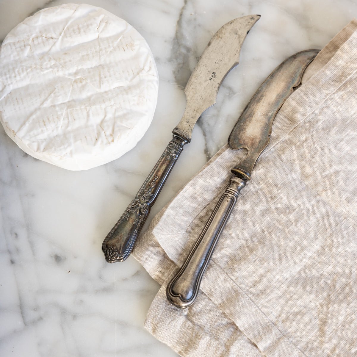 Pair of Silver Cheese Knives - elsie green - the french kitchen