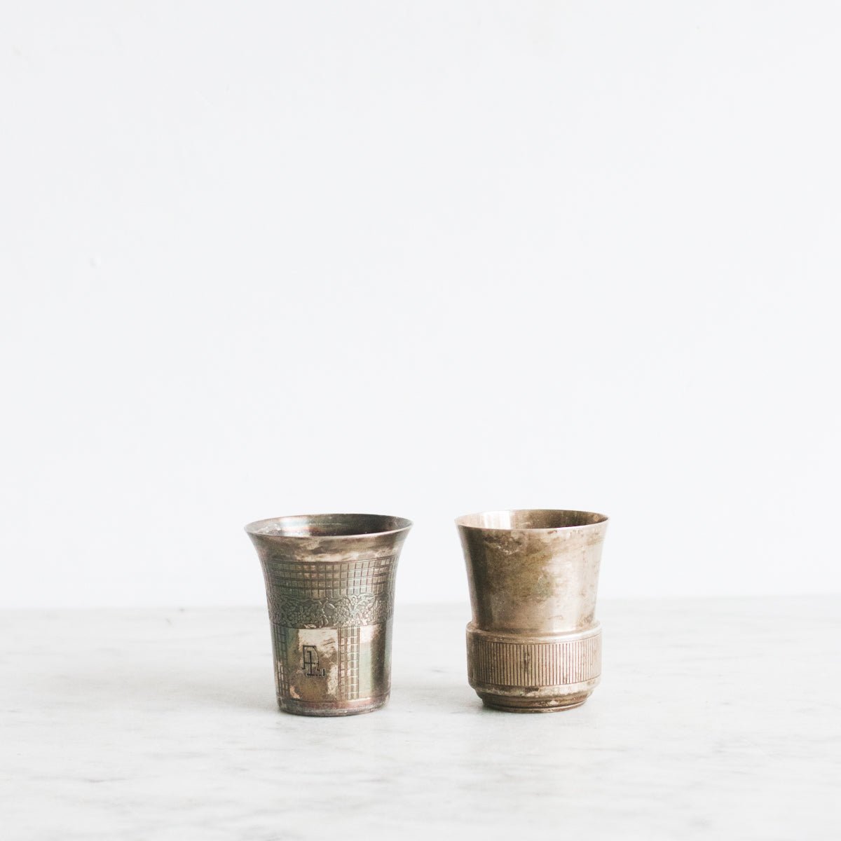 Pair of Silver Christening Cups - elsie green - the french kitchen