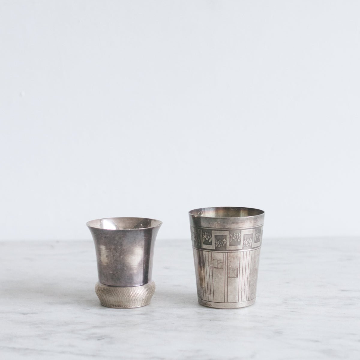 Pair of Silver Christening Cups - elsie green - the french kitchen