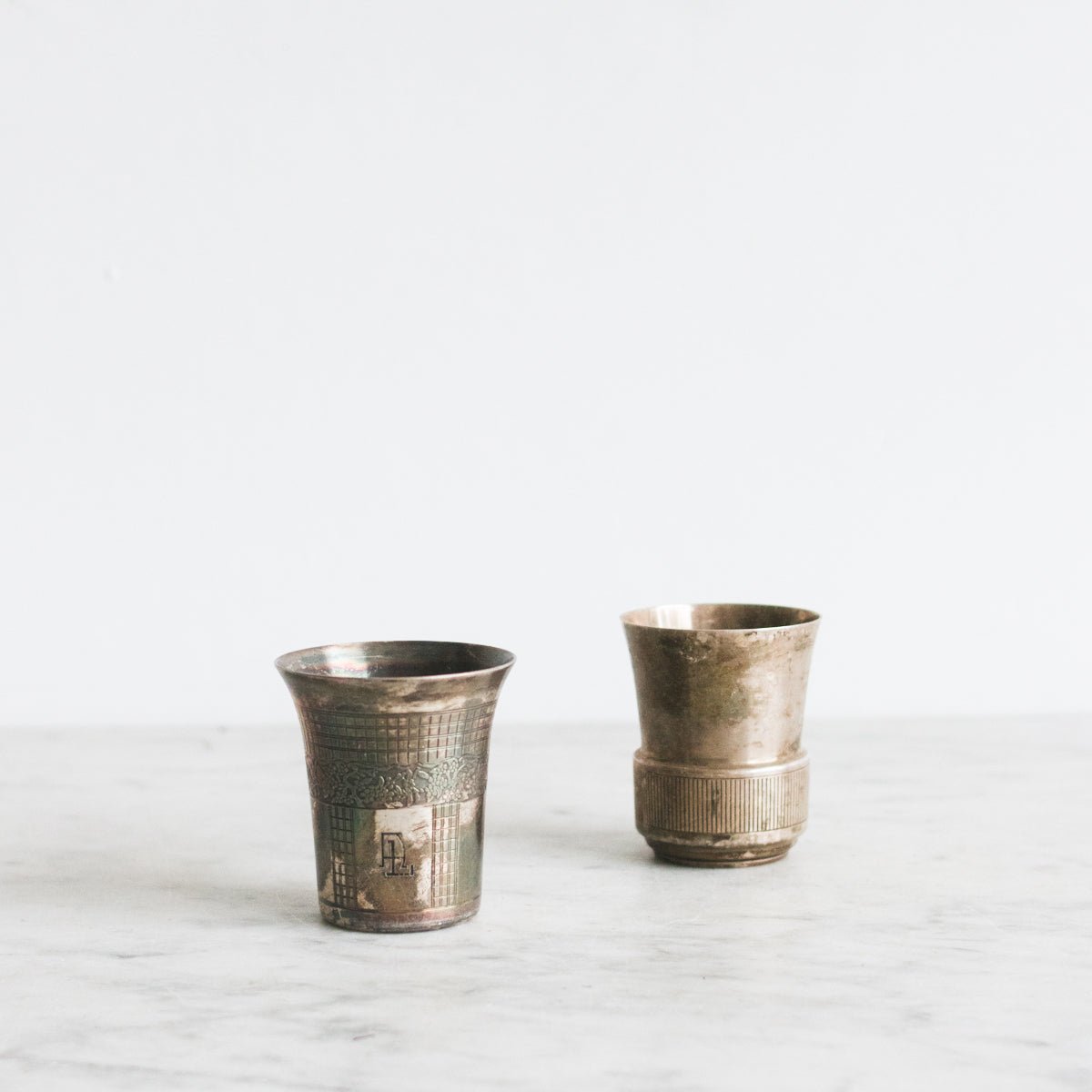 Pair of Silver Christening Cups - elsie green - the french kitchen