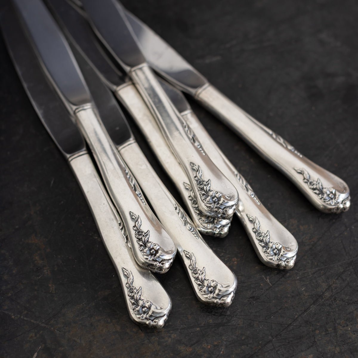 Pair of Sterling Dinner Knives | The Patrick Orbe Collection - elsie green - the french kitchen