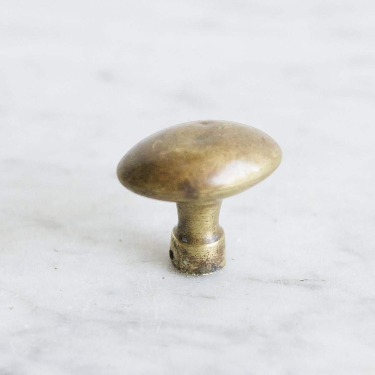 Pair of Unlacquered Brass Cabinet Knobs - elsie green - decor