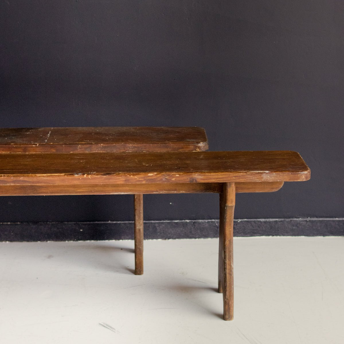 Pair of Vintage Farm Benches - elsie green - furniture