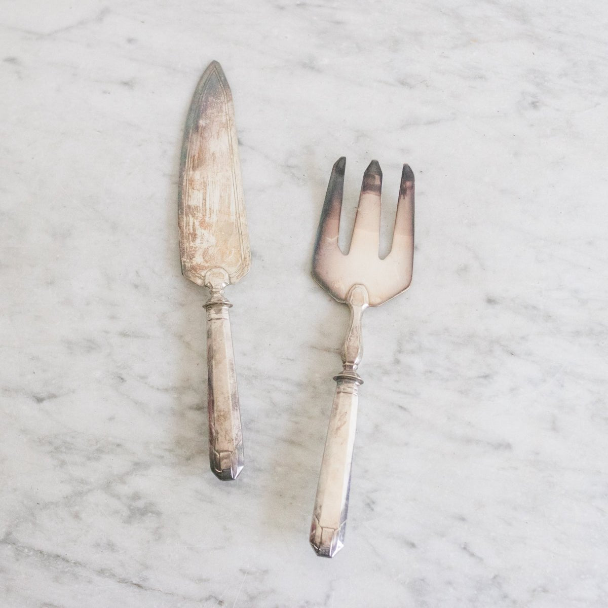 Pair of Vintage Fish Servers - elsie green - The French Kitchen