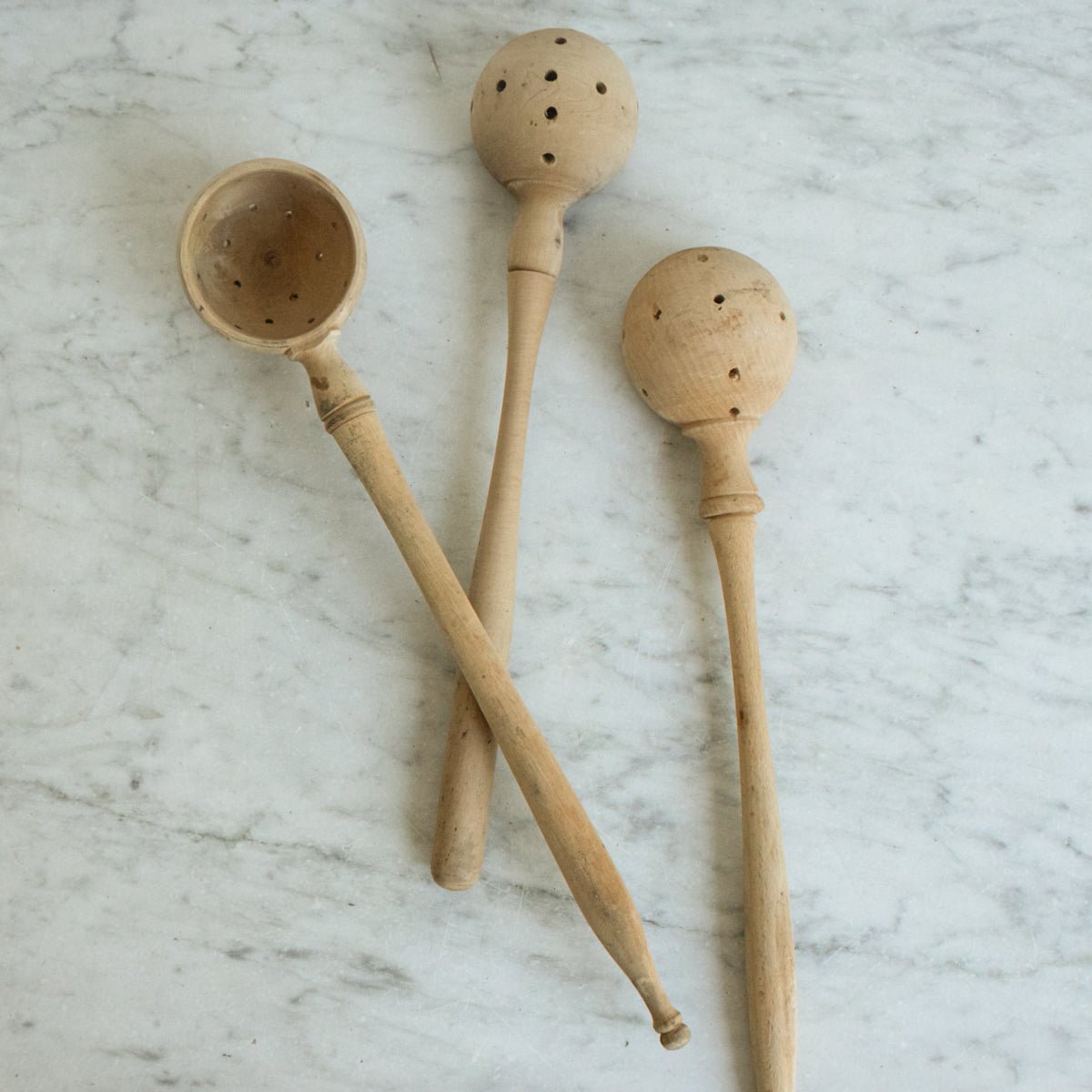 Pair of Vintage Olive Spoons - elsie green - The French Kitchen