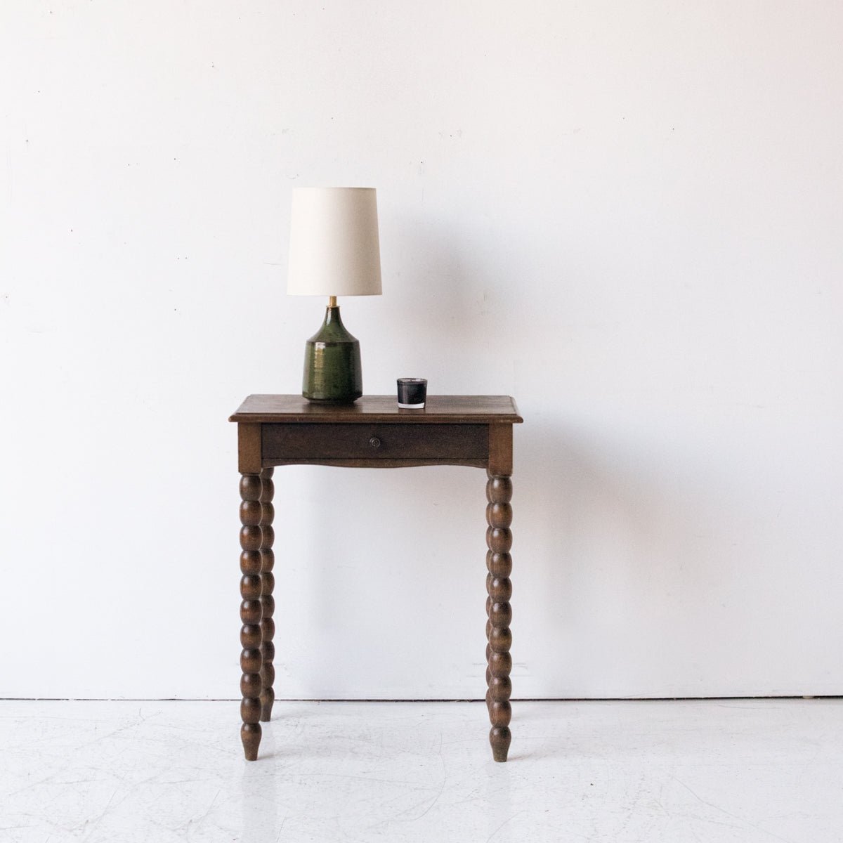 Pair of Vintage Spindle Bedside Tables - elsie green - furniture