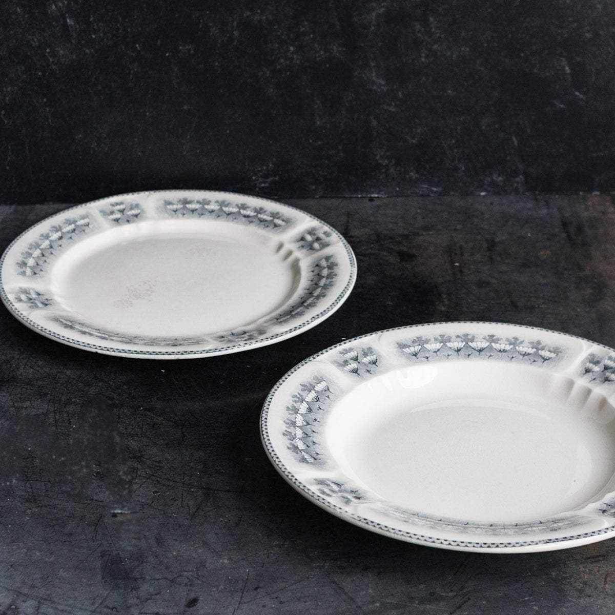 Paquerettes Transferware Platter and Serving Bowl - elsie green - the french kitchen