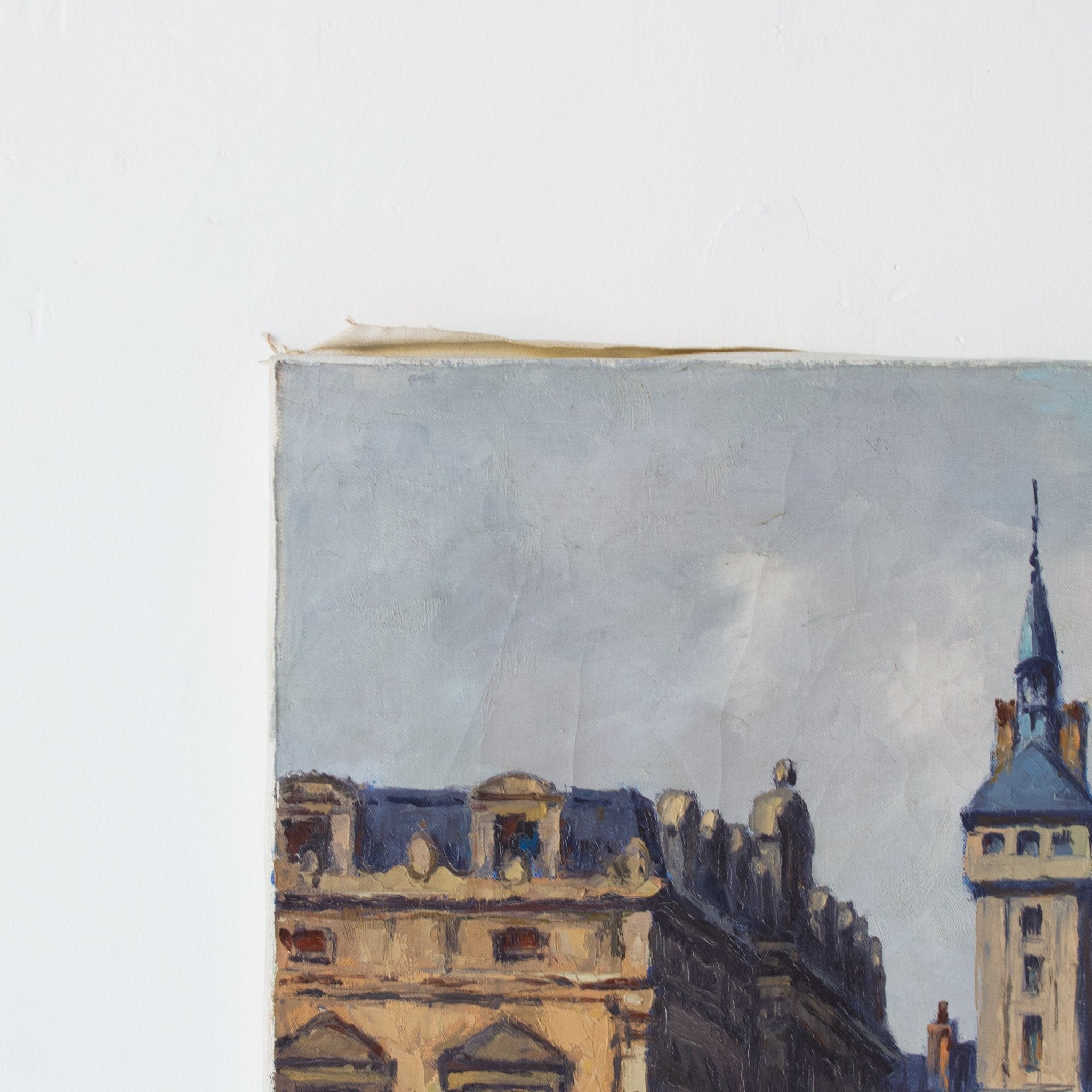 Paris Marche aux Fleurs Oil Painting - elsie green - Art