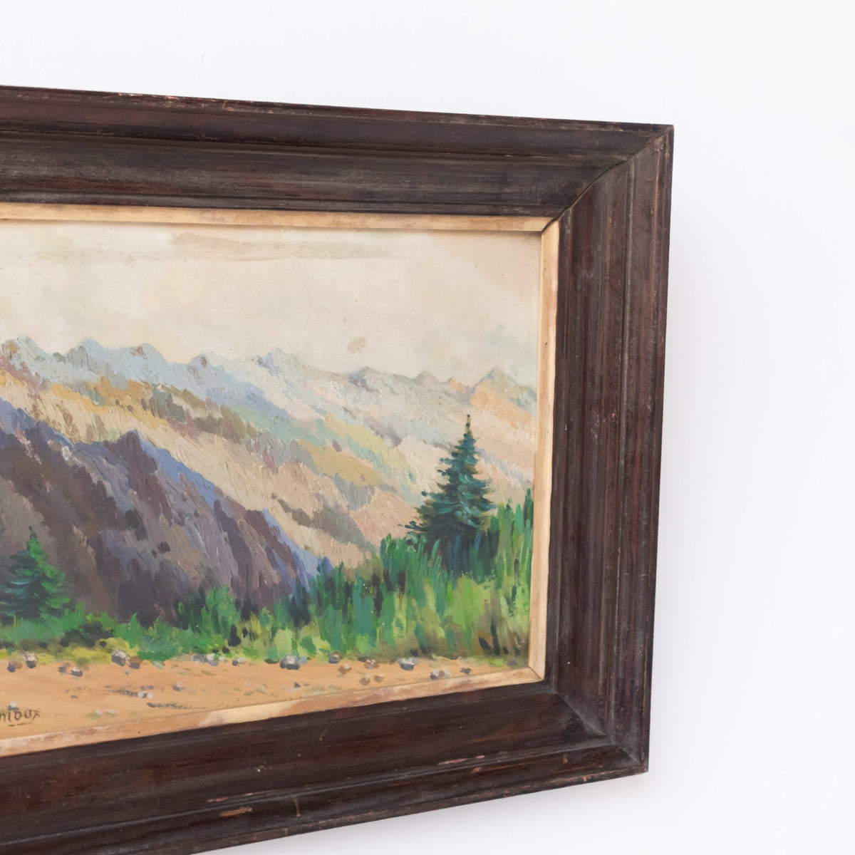 Paysage des Alpes Oil Painting - elsie green - art