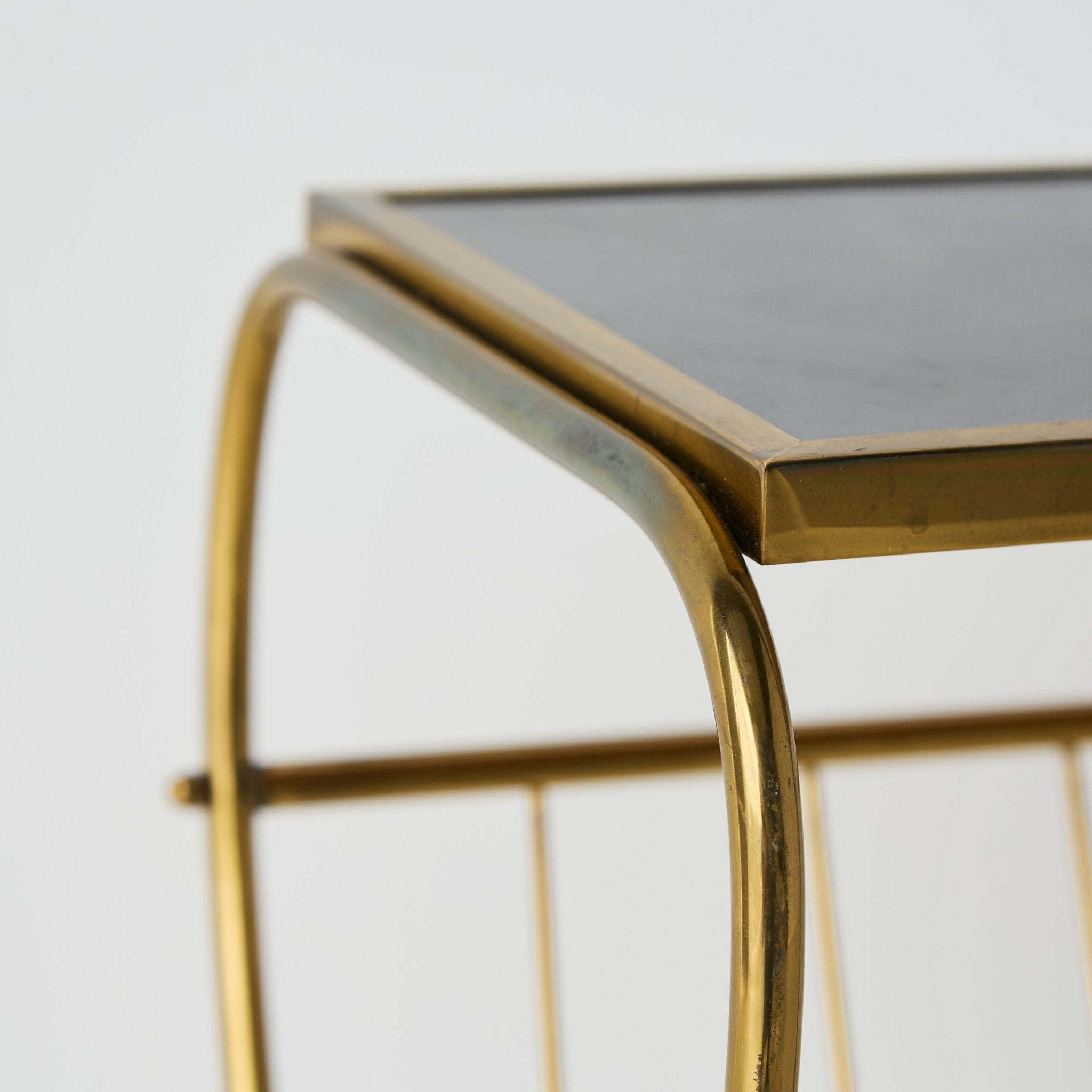 Petite Brass Side Table - elsie green - decor