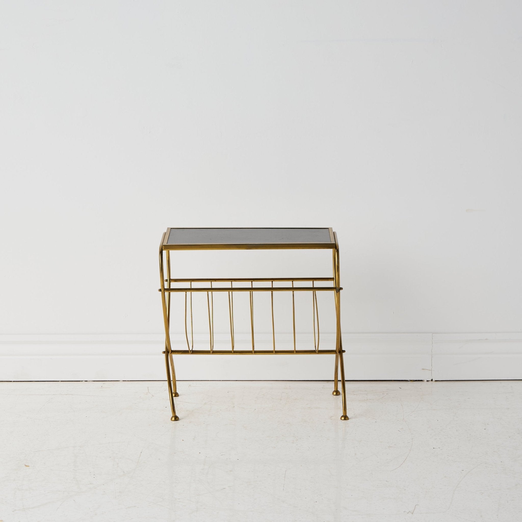 Petite Brass Side Table - elsie green - decor