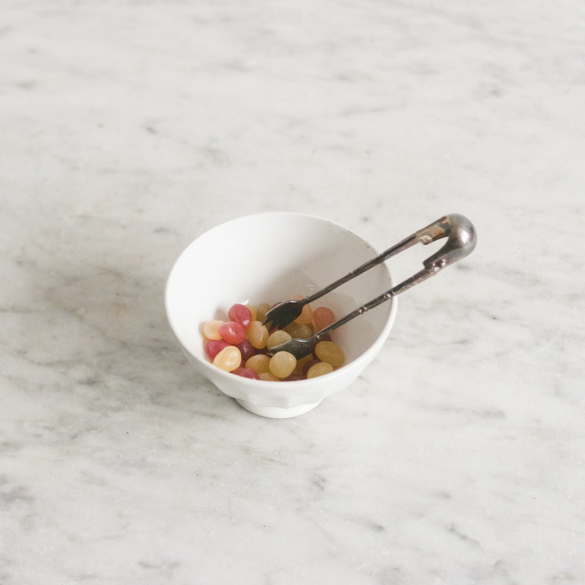 Petite Cafe Bowl With Silver Tongs - elsie green - The French Kitchen