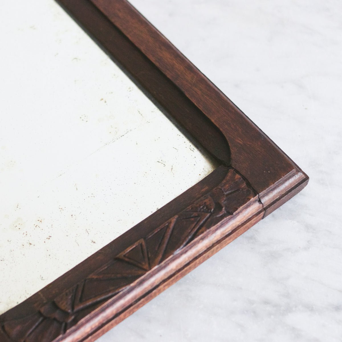 Petite Carved Mirror - elsie green - decor