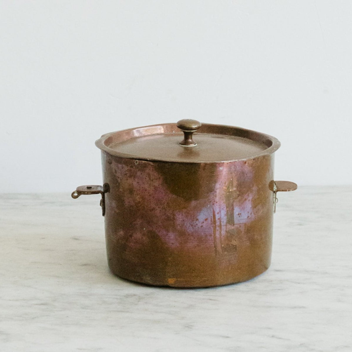 Petite Copper Charlotte Mold with Lid - elsie green - the french kitchen