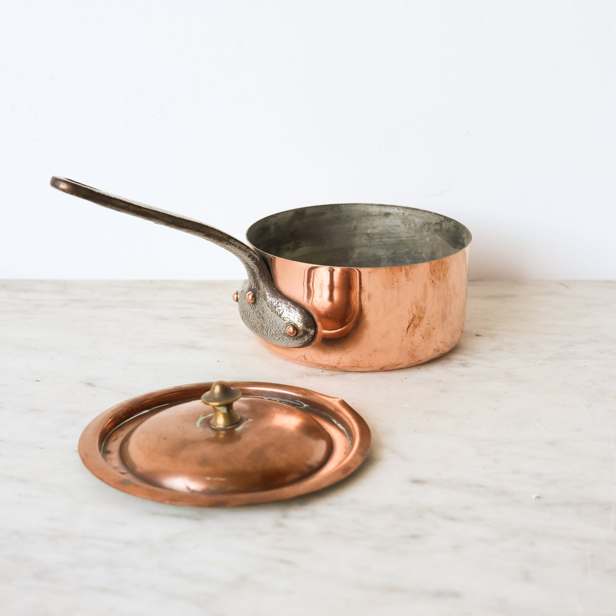 Petite Copper Pot with Lid - elsie green - the french kitchen