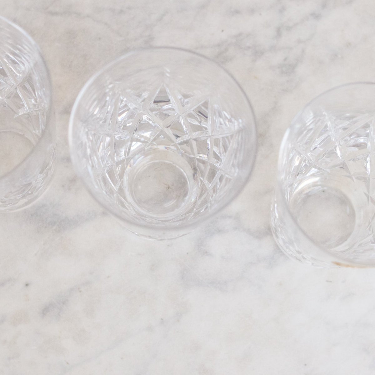 Petite Cut Crystal Glass Set Of 8 - elsie green - The French Kitchen