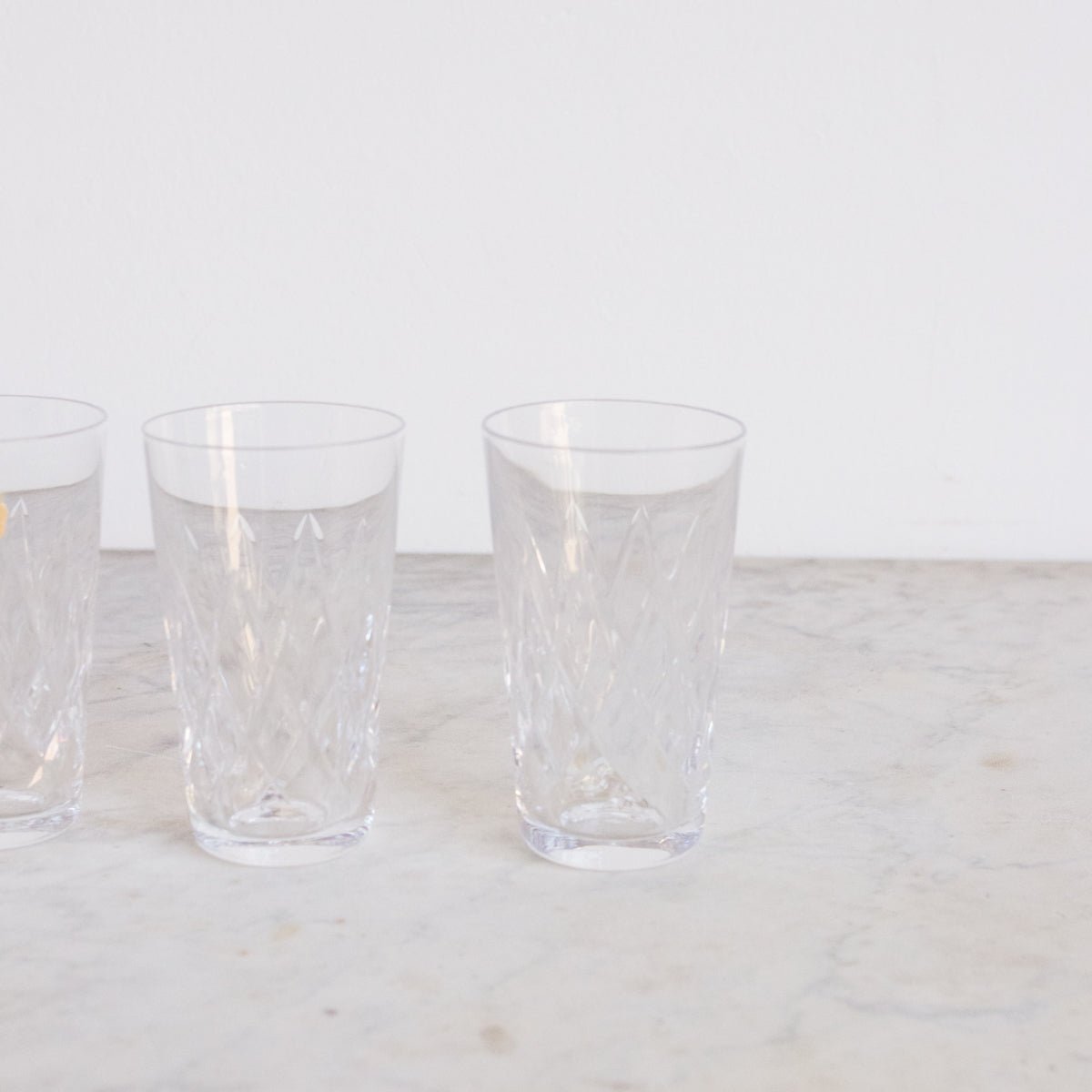 Petite Cut Crystal Glass Set Of 8 - elsie green - The French Kitchen