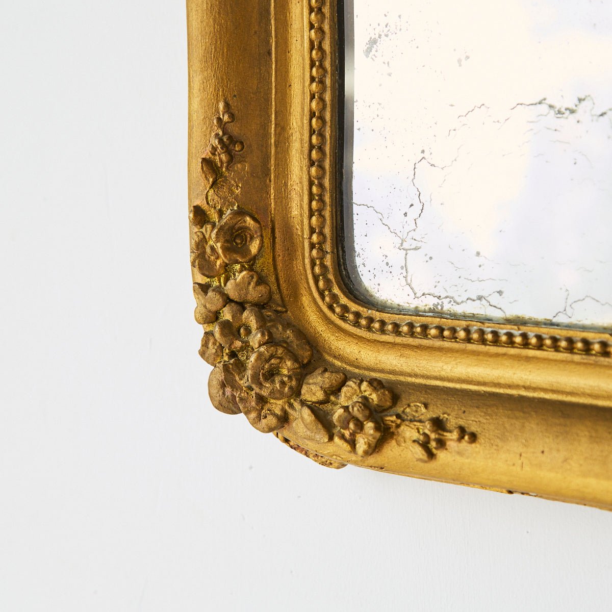 Petite Gilded Mirror | 14.75 x 16.5 - elsie green - decor