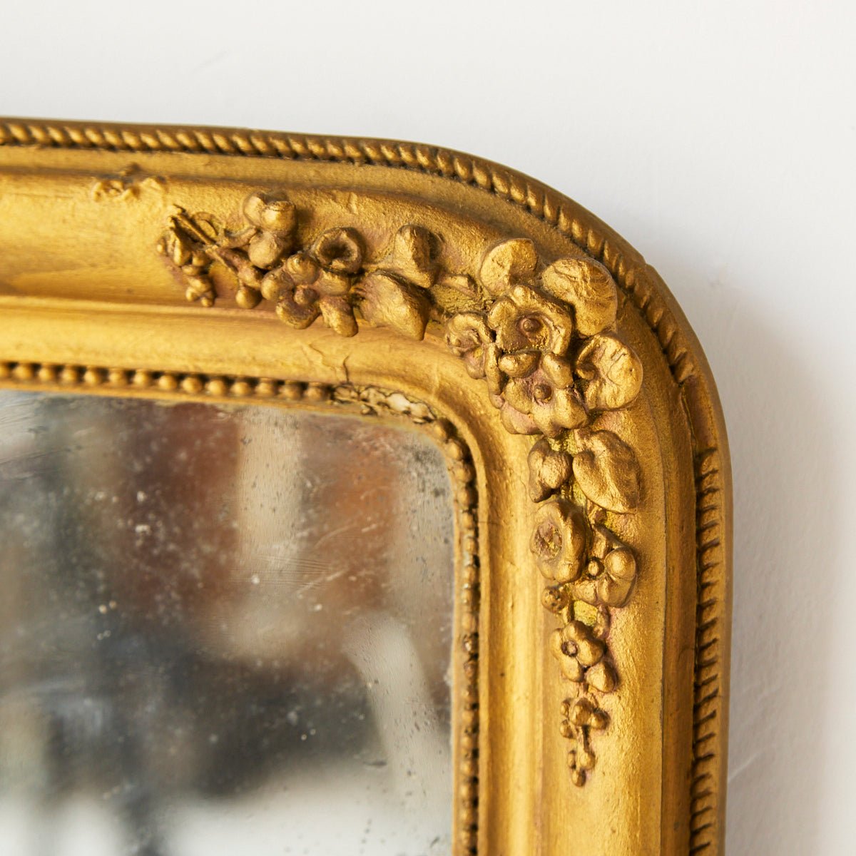 Petite Gilded Mirror | 14.75 x 16.5 - elsie green - decor