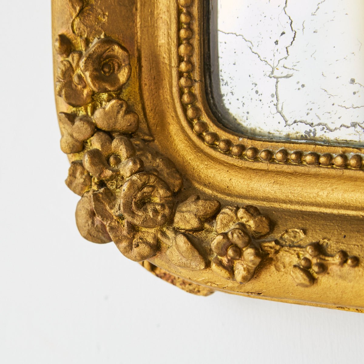 Petite Gilded Mirror | 14.75 x 16.5 - elsie green - decor
