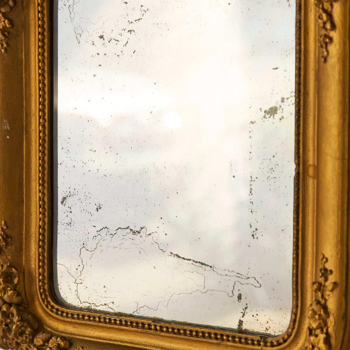 Petite Gilded Mirror | 14.75 x 16.5 - elsie green - decor