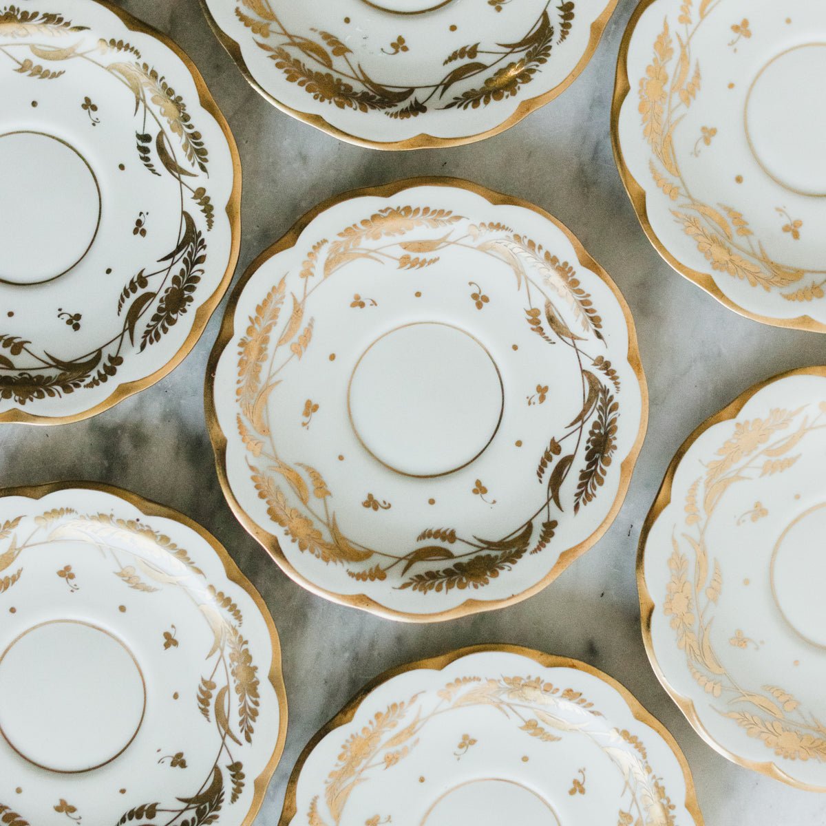 Petite Hand - Painted Haviland Plate Set Of 11 - elsie green - the french kitchen