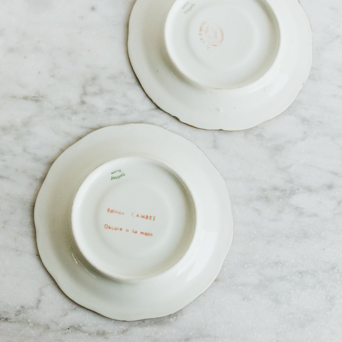 Petite Hand - Painted Haviland Plate Set Of 11 - elsie green - the french kitchen