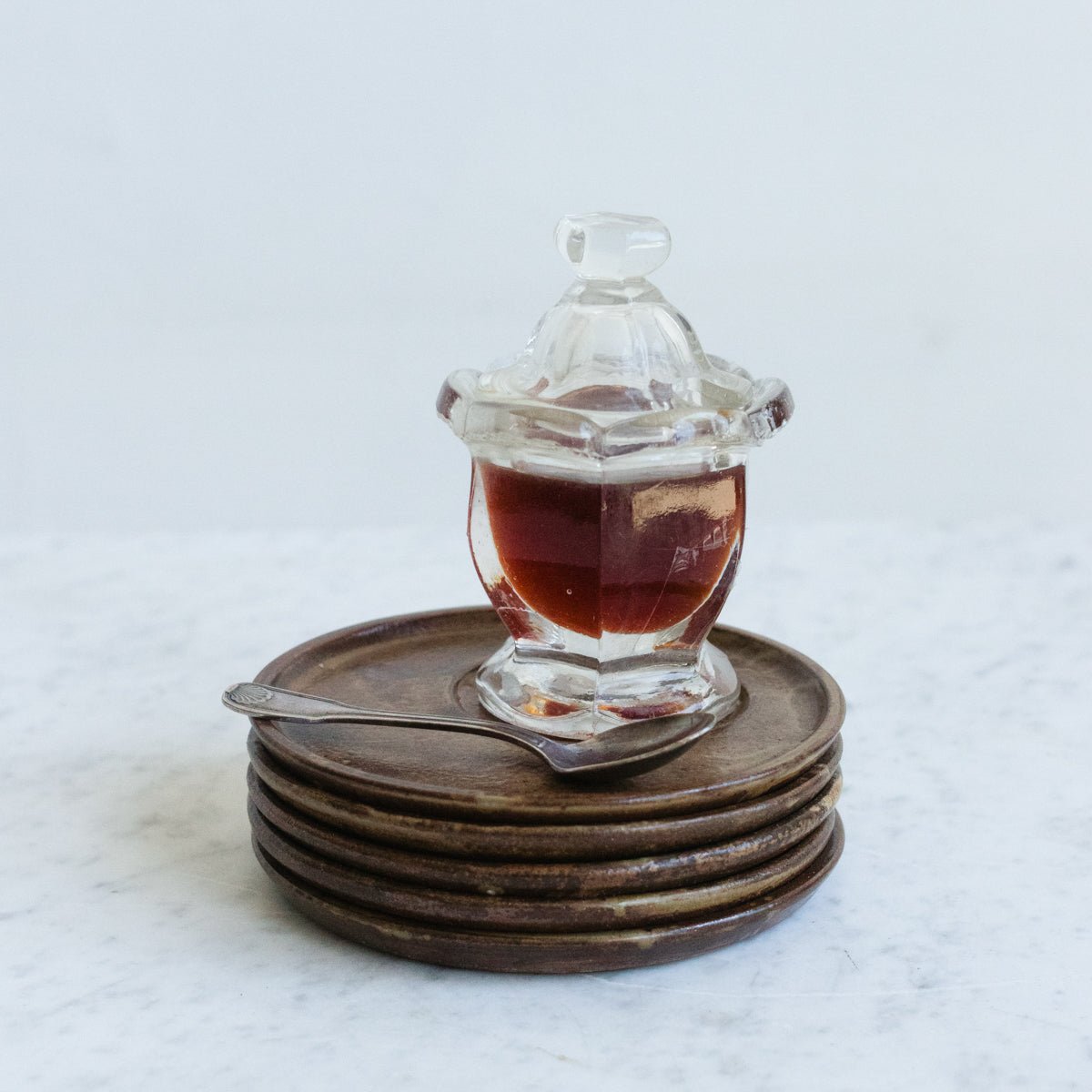 Petite Jam Jar with Silver Spoon - elsie green - the french kitchen