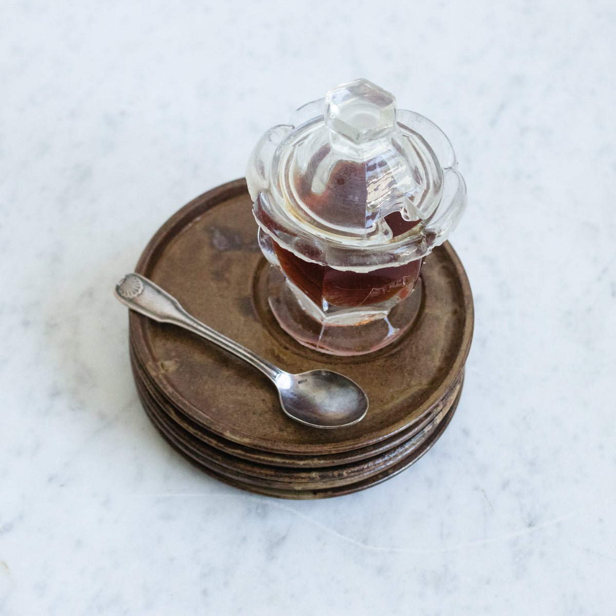 Petite Jam Jar with Silver Spoon - elsie green - the french kitchen